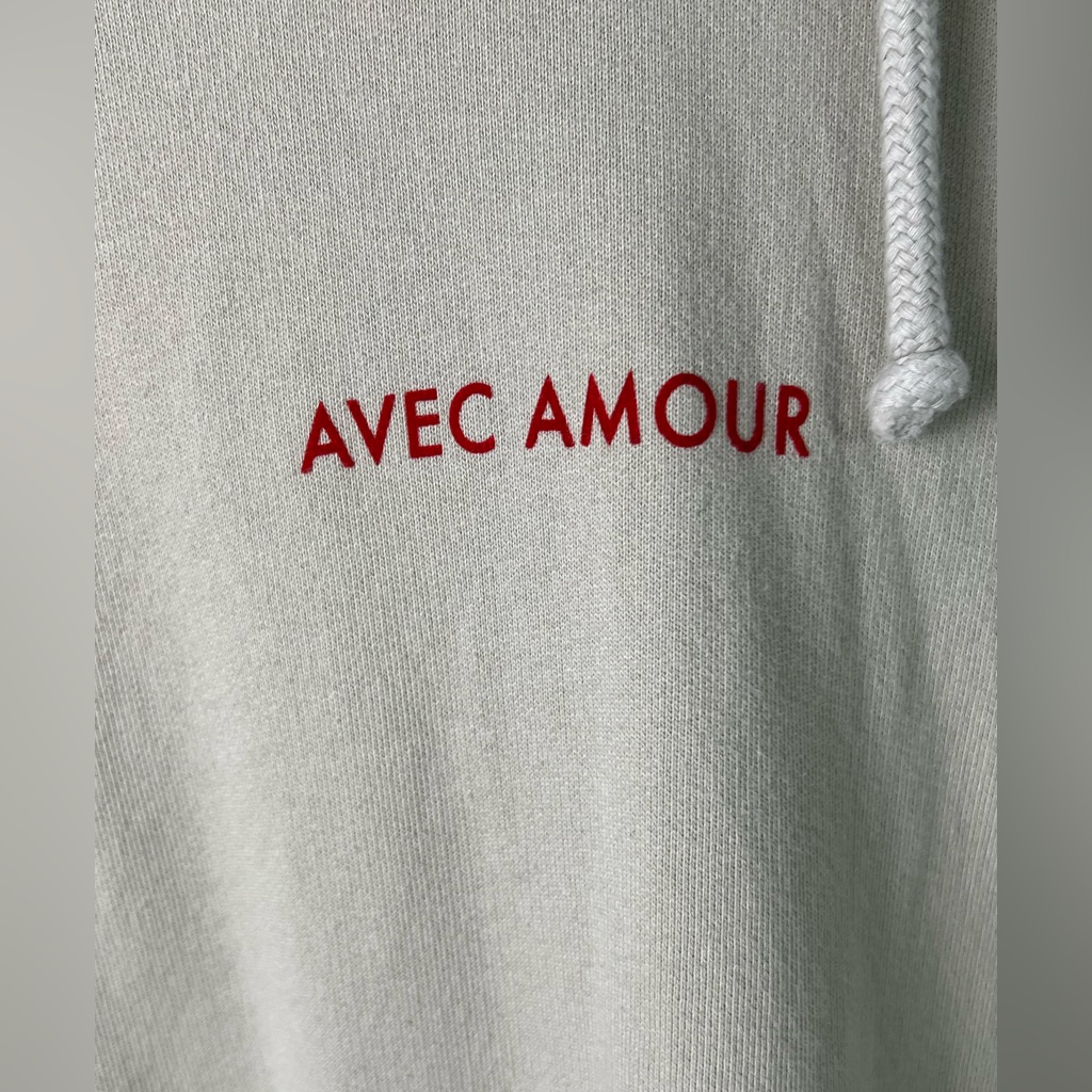 Violette_fr X Biscous Skateboards Alec Amour Cream Red Cotton Long Sleeve Hoodie — image 2 of 8